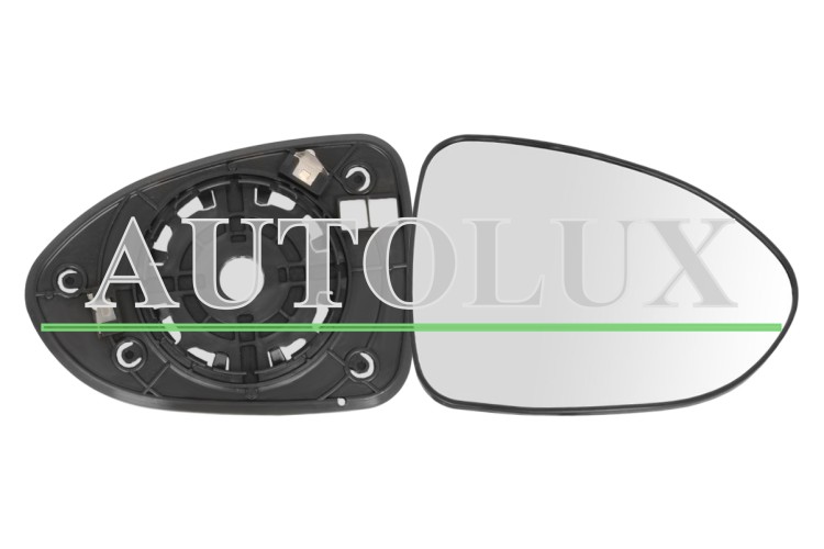 Cristal espejo retrovisor kia rio 2014-2017 con soporte / convexo / derecho.  Referencia OE:876111W020