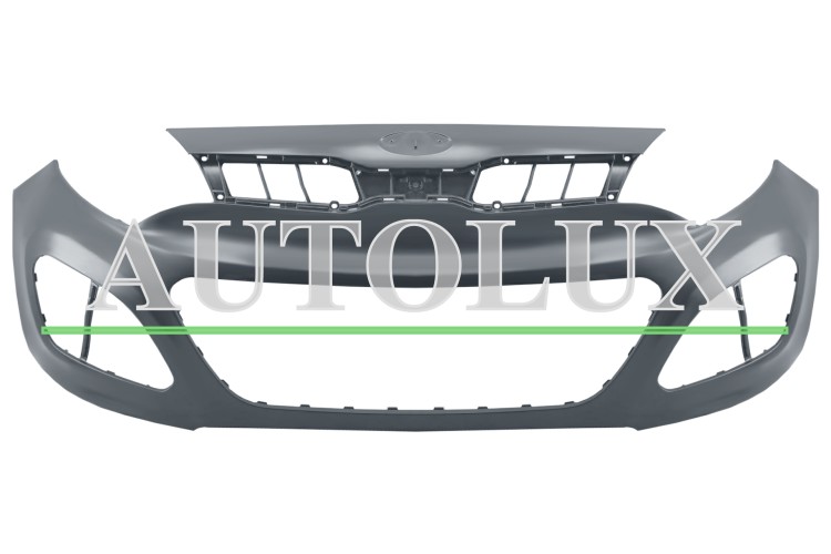 Parachoques kia rio 2011-2014 delantero / con antinieblas / imprimado.  Referencia OE:865111W200
