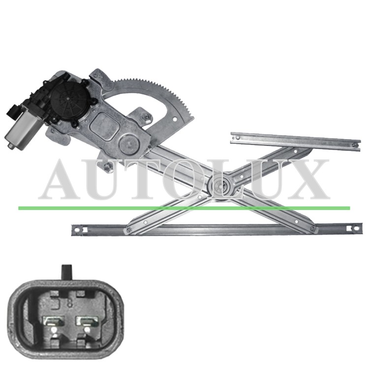 Elevalunas kia sorento 2002-2006 electrico / con motor / 2 pins / delantera derecho.  Referencia OE:824023000