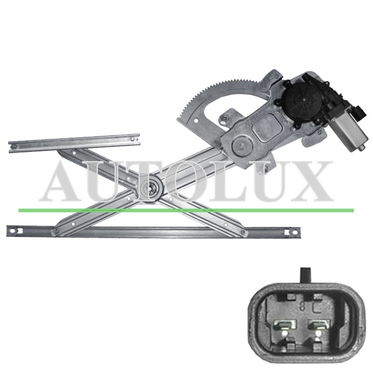 Elevalunas kia sorento 2006-2009 electrico / con motor / 2 pins / delantera izquierdo.  Referencia OE:824013000