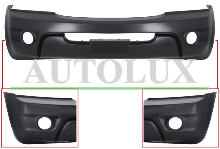 Parachoques kia sorento 2006-2009 delantero / modelo ex.  Referencia OE:865113E501
