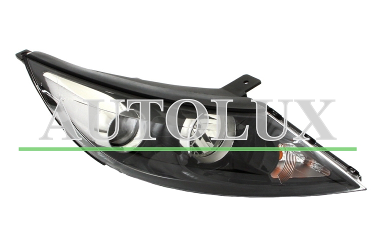 Faro delantero kia sportage 2010-2014 base negra derecho.  Referencia OE:921023W021