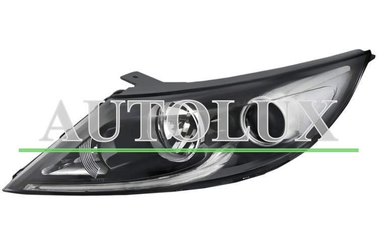Faro delantero kia sportage 2014-2016 base negra / con luz diurna / led / izquierdo.  Referencia OE:921013W420