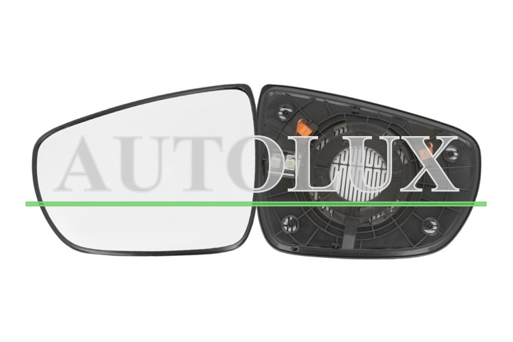 Cristal espejo retrovisor kia carens 2016-2019 con soporte / termico / convexo / izquierdo.  Referencia OE:87621A4980