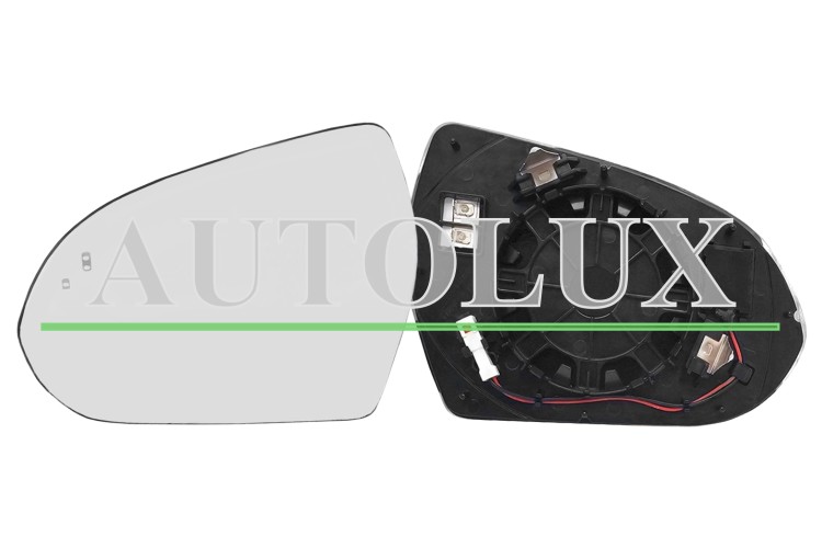 Cristal espejo retrovisor kia niro 2016-2019 con soporte / termico / side assist / convexo / izquierdo.  Referencia OE:87611G5020