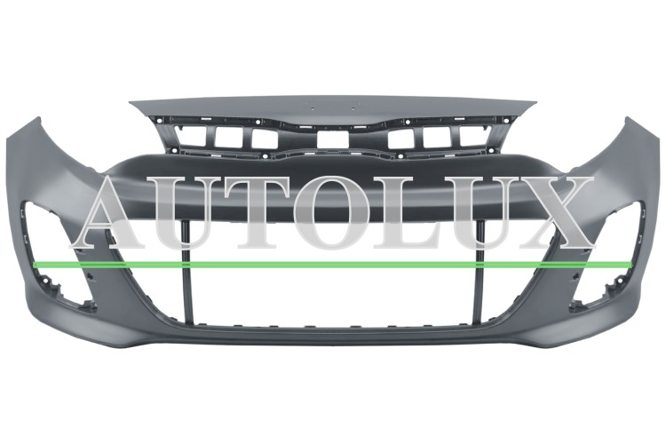 Parachoques kia rio 2014-2017 delantero / imprimado.  Referencia OE:865111W700