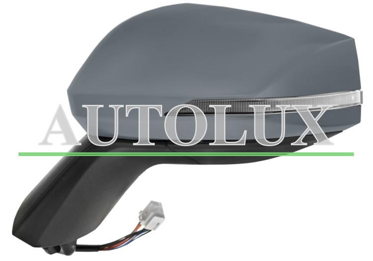 Espejo retrovisor kia sportage 2021-> base negra texturizada / electrico / termico / piloto intermitente / abatible electricamente / side assist / imprimado / izquierdo.  Referencia OE:87614