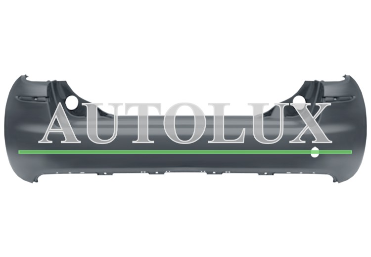 Parachoques lancia musa 2007-2013 trasero / imprimado.  Referencia OE:735454434