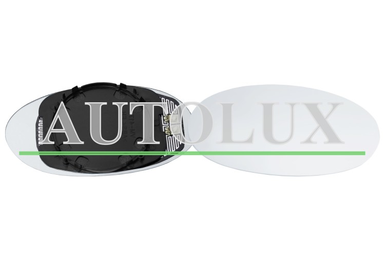 Cristal espejo retrovisor lancia y 2000-2003 con soporte / termico / convexo / derecho.  Referencia OE:71711066