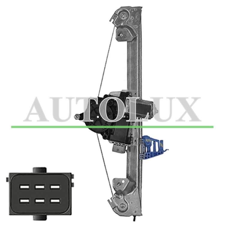 Elevalunas lancia ypsilon 2011-2015 electrico / con motor / confort / trasero derecho.  Referencia OE:51935800
