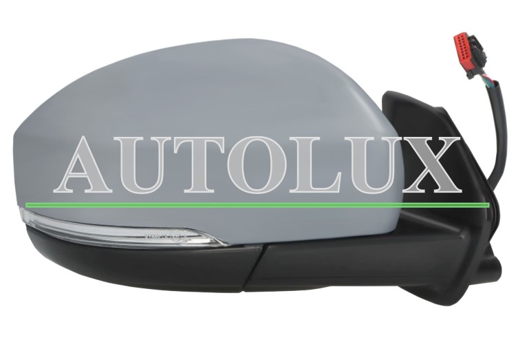 Espejo retrovisor land rover discovery 2014-2017 electrico / termico / piloto intermitente / abatible electricamente / luz cortesia / memoria / side assist / imprimado / derecho.  Referencia OE:LR051394