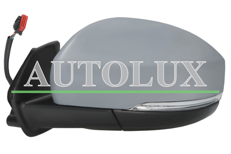 Espejo retrovisor land rover discovery 2014-2017 electrico / termico / piloto intermitente / abatible electricamente / luz cortesia / memoria / side assist / imprimado / izquierdo.  Referencia OE:LR051396