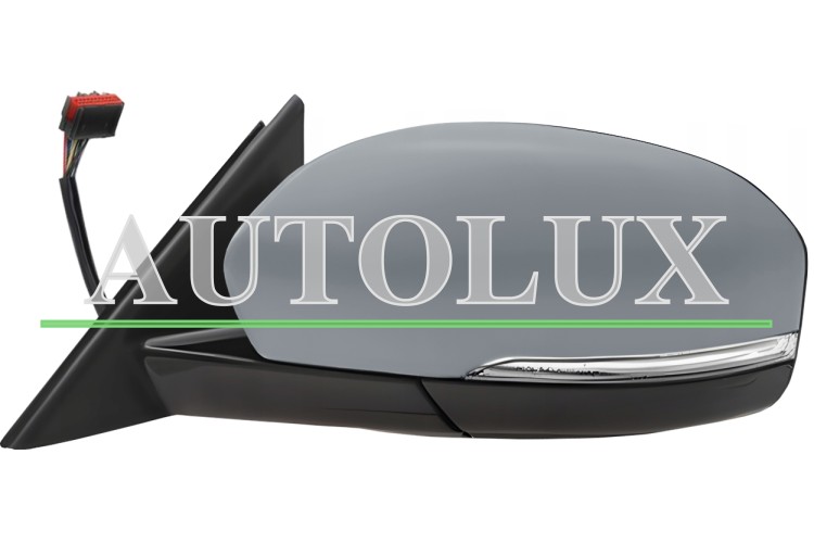 Espejo retrovisor land rover range rover evoque 2011-2015 electrico / termico / piloto intermitente / con sonda / imprimado / izquierdo.  Referencia OE:LR025180