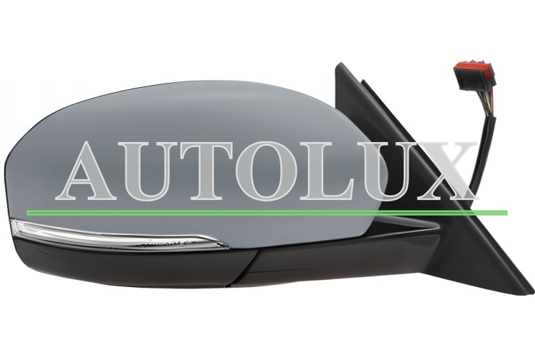 Espejo retrovisor land rover range rover evoque 2011-2015 electrico / termico / piloto intermitente / abatible electricamente / luz cortesia / imprimado / derecho.  Referencia OE:LR025183