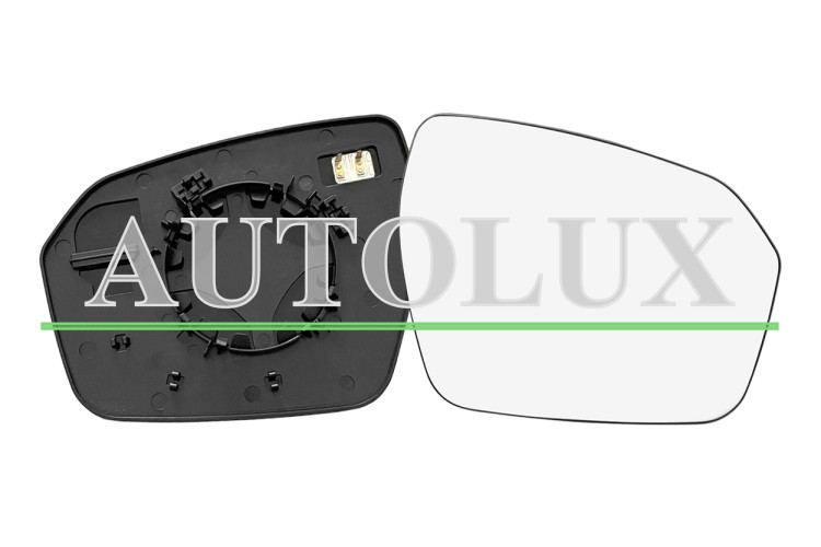 Cristal espejo retrovisor land rover range rover evoque 2011-2015 con soporte / termico / convexo / derecho.  Referencia OE:LR011056
