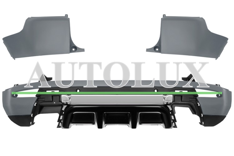 Parachoques land rover range rover evoque 2011-2015 trasero / modelo dynamic / imprimado.  Referencia OE:LR074965