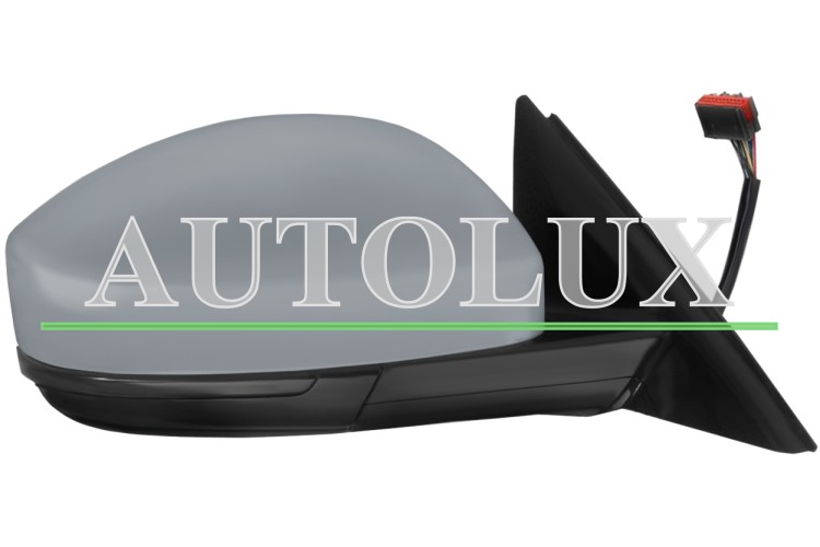 Espejo retrovisor land rover range rover evoque 2015-2019 electrico / termico / piloto intermitente / abatible electricamente / luz cortesia / memoria / imprimado / derecho.  Referencia OE:LR068145