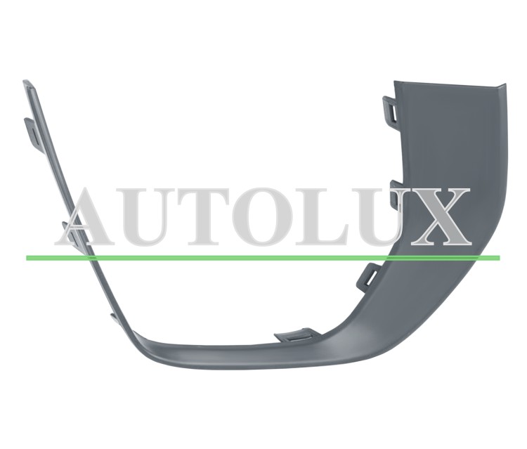 Moldura rejilla land rover range rover evoque 2015-2019 parachoques delantero / modelo dynamic / imprimada / derecha.  Referencia OE:LR079387