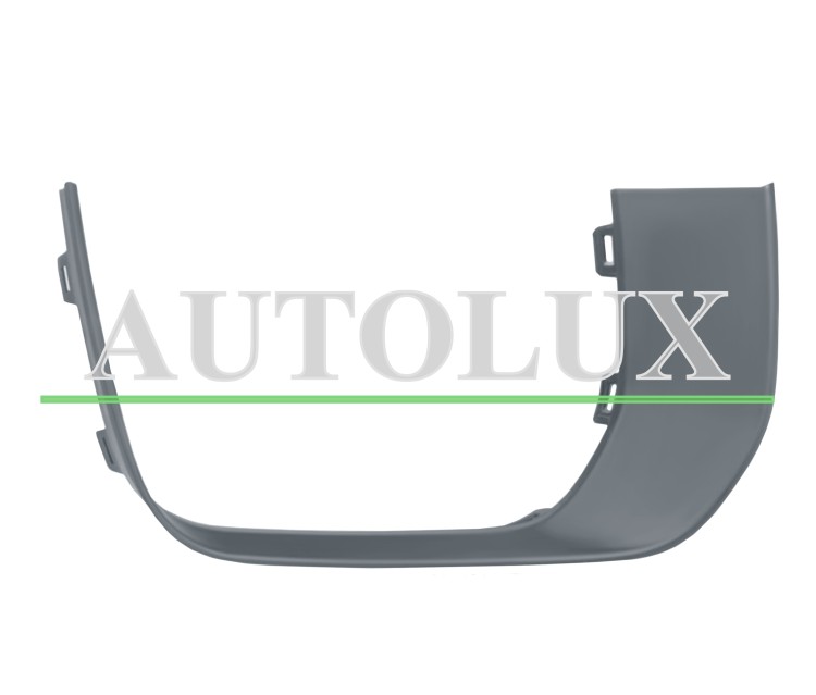 Moldura rejilla land rover range rover evoque 2015-2019 parachoques delantero / modelo prestige / imprimada / derecha.  Referencia OE:LR079386
