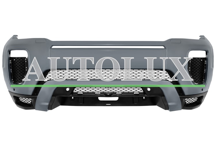 Parachoques land rover range rover evoque 2015-2019 delantero / modelo dynamic / con sensor / con lavafaros / con camara / imprimado.  Referencia OE:LR079538