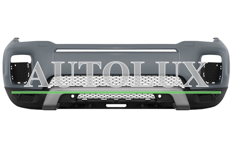 Parachoques land rover range rover evoque 2015-2019 delantero / modelo prestige / con sensor / con lavafaros / imprimado.  Referencia OE:LR079533