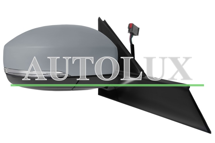 Espejo retrovisor land rover discovery 2017-2020 electrico / termico / piloto intermitente / abatible electricamente / luz cortesia / memoria / imprimado / derecho.  Referencia OE:LR083161