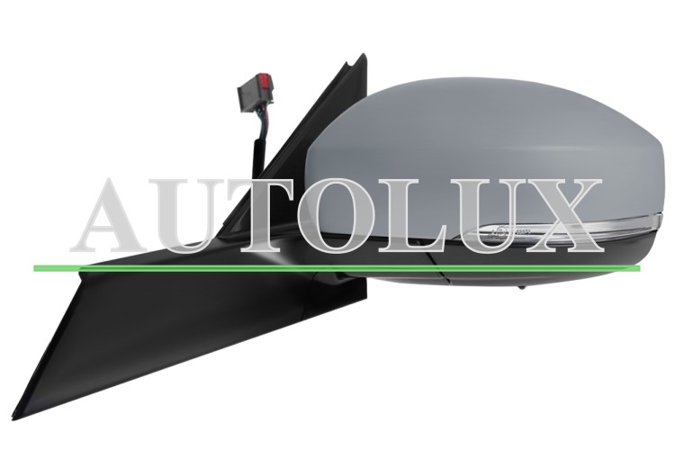 Espejo retrovisor land rover discovery 2017-2020 electrico / termico / piloto intermitente / abatible electricamente / luz cortesia / memoria / side assist / con sonda / imprimado / izquierdo.  Referencia OE:LR083184
