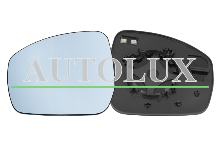 Cristal espejo retrovisor land rover range rover 2012-2017 con soporte / termico / convexo / azul / izquierdo.  Referencia OE:LR035033