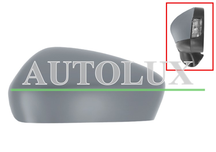 Carcasa espejo retrovisor mazda cx-5 2012-2015 imprimada / izquierda.  Referencia OE:KD53691N7B08