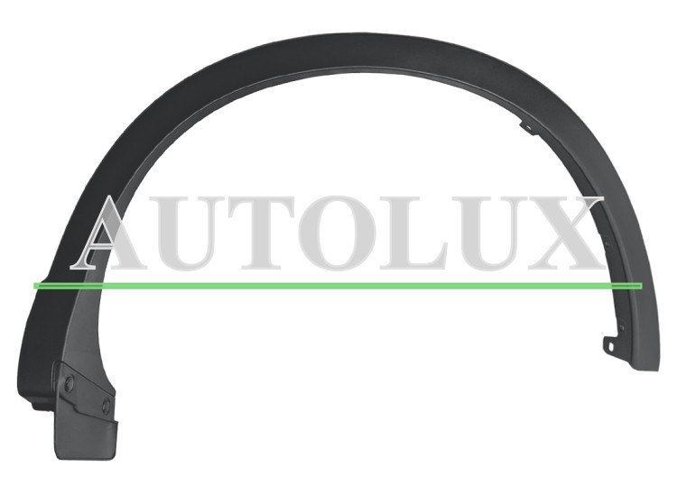 Moldura aleta mazda cx-5 2012-2015 trasera izquierda.  Referencia OE:KD5351W60C