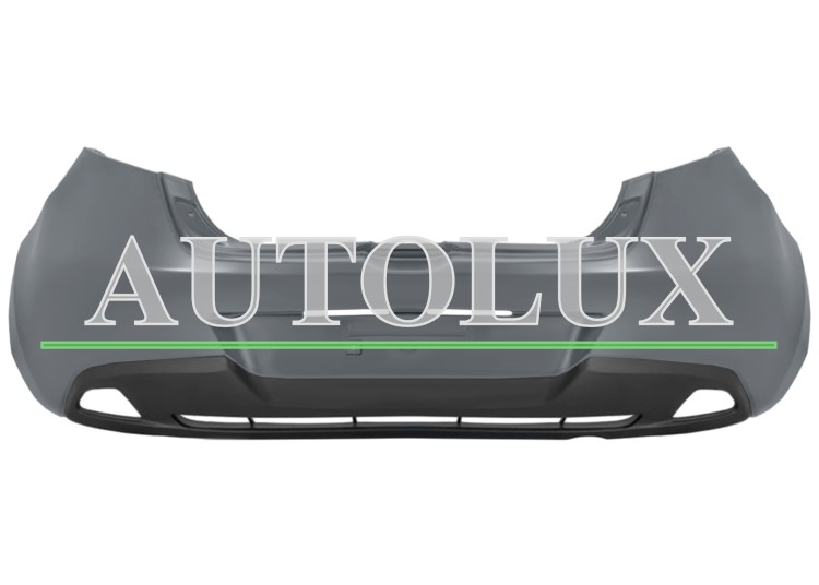Parachoques mazda 2 2007-2010 trasero / imprimado.  Referencia OE:DF7150221FAA