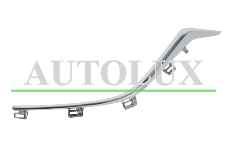 Moldura mazda 3 2013-2017 parachoques delantero / cromada / izquierda.  Referencia OE:BHN1507K1A