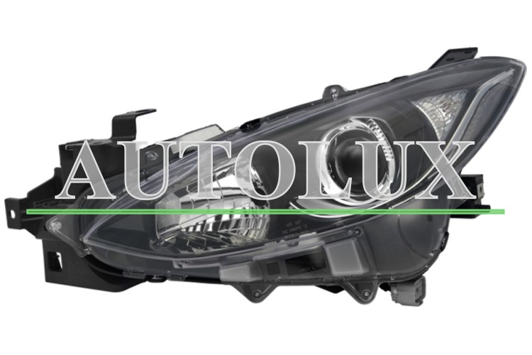 Faro delantero mazda 3 2013-2017 con motor / izquierdo.  Referencia OE:BHR1