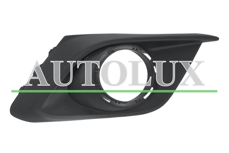 Rejilla mazda 3 2013-2017 parachoques delantero / con antiniebla / con agujeros moldura / derecha.  Referencia OE:BJE150C11A
