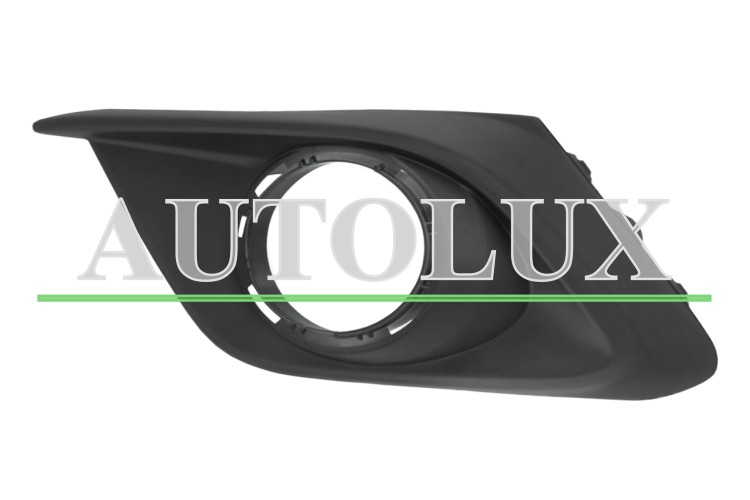 Rejilla mazda 3 2013-2017 parachoques delantero / con antiniebla / con agujeros moldura / izquierda.  Referencia OE:BJE150C21A
