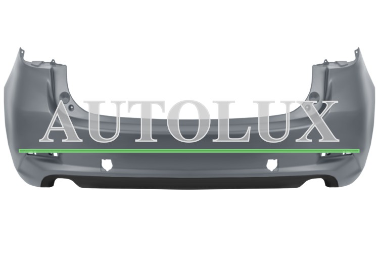 Parachoques mazda 3 2017-2019 trasero / 5 puertas / imprimado.  Referencia OE:B63B50221ABB