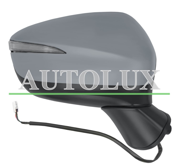 Espejo retrovisor mazda cx-3 2015-2018 electrico / piloto intermitente / side assist / imprimado / izquierdo.  Referencia OE:DB2W691G7