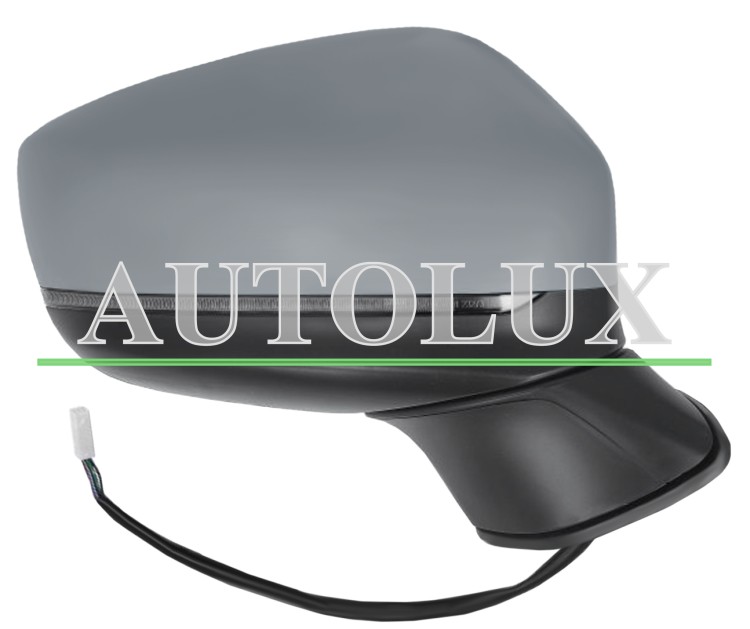 Espejo retrovisor mazda cx-5 2017-2022 electrico / termico / piloto intermitente / abatible electricamente / side assist / imprimado / derecho.  Referencia OE:KB8M