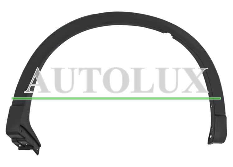 Moldura aleta mazda cx-5 2017-2022 trasera izquierda.  Referencia OE:KB7W51W60E