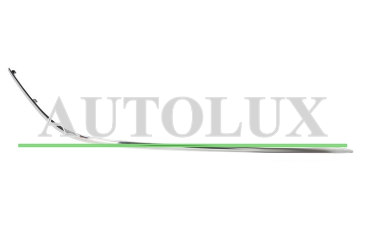 Perfil moldura mercedes clase c w203 2000-2004 parachoques delantero / cromado / derecho.  Referencia OE:A20388562210774