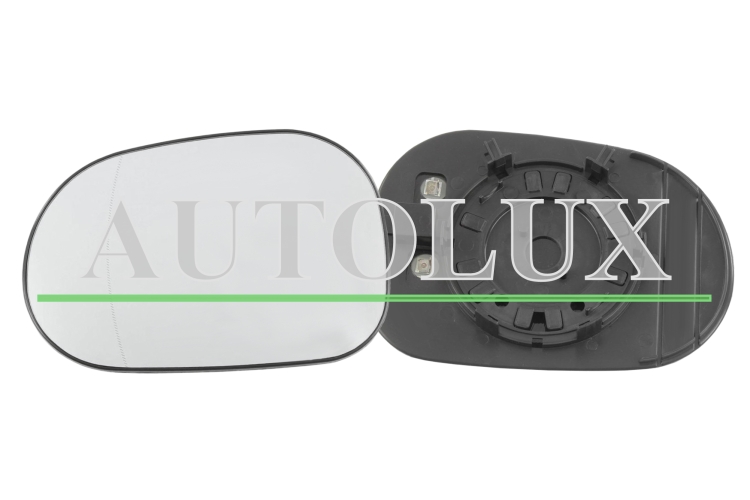 Cristal espejo retrovisor mercedes clase m w163 1998-2002 con soporte / termico / asferico / izquierdo.  Referencia OE:A1638102119