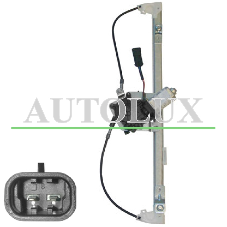 Elevalunas mercedes clase m w163 1998-2002 electrico / con motor / 2 pins / trasero derecho.  Referencia OE:A1637300246