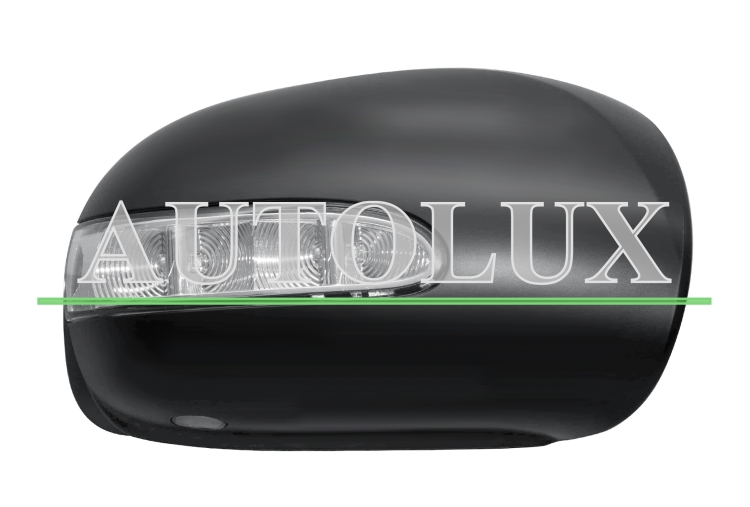 Carcasa espejo retrovisor mercedes clase m w164 2005-2008 con piloto intermitente / con luz cortesia / imprimada / derecha.  Referencia OE:A1648200621