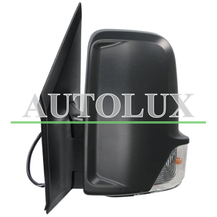 Espejo retrovisor mercedes sprinter 907/910 2018-> brazo corto / electrico / termico / piloto intermitente descubierto descubierto / izquierdo.  Referencia OE:A0008111022