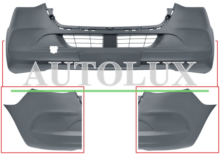 Parachoques MERCEDES Sprinter 2018-> delantero - Ref. OE: A91088594009678 Parachoques mercedes sprinter 907/910 2018-> delantero / imprimado. Referencia OE:A91088594009678