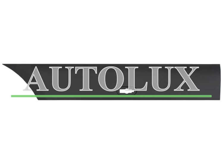 Moldura lateral mercedes sprinter 907/910 2018-> trasera / chasis largo / con agujero piloto / derecha.  Referencia OE:A9106907200