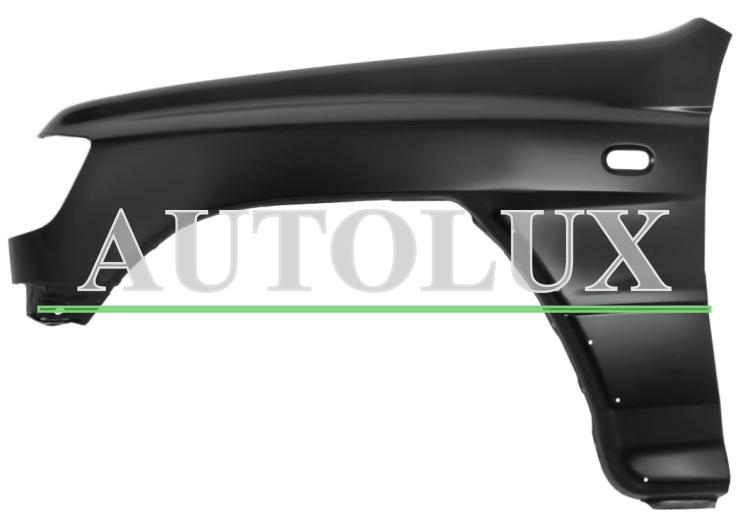 Aleta mitsubishi pajero 1997-2000 delantera / con piloto / izquierda.  Referencia OE:MR344993