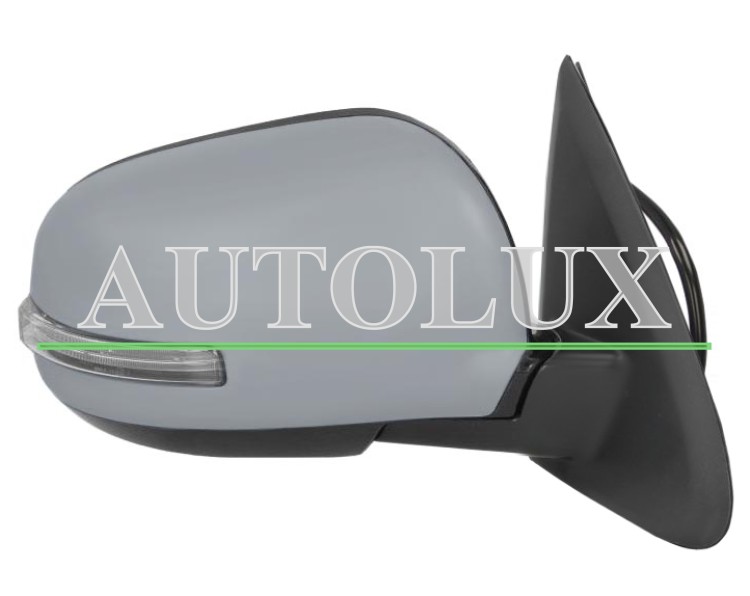 Espejo retrovisor mitsubishi outlander 2015-2018 modelo con piloto intermitente / electrico / termico / abatible electricamente / imprimado / derecho.  Referencia OE:7632B348