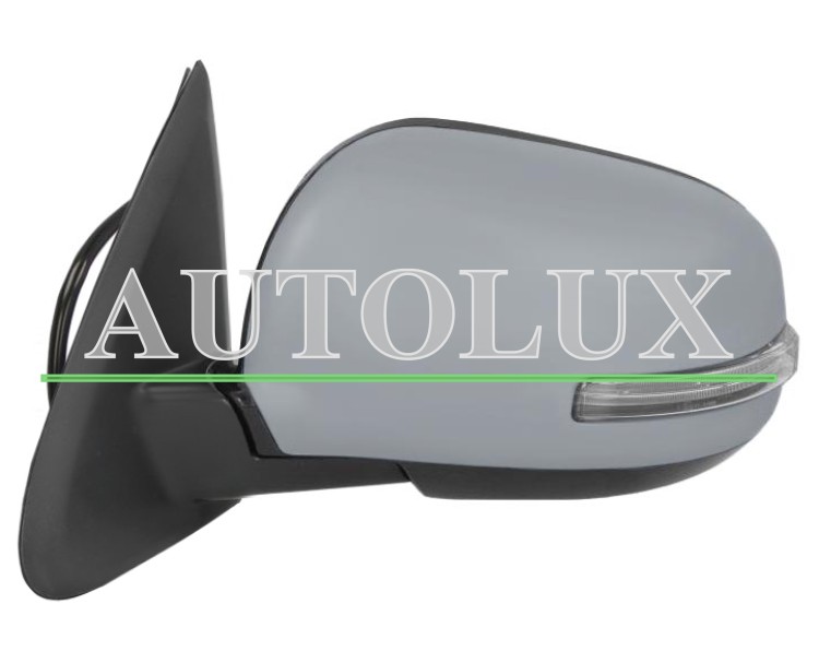 Espejo retrovisor mitsubishi outlander 2015-2018 modelo con piloto intermitente / electrico / termico / abatible electricamente / imprimado / izquierdo.  Referencia OE:7632B347