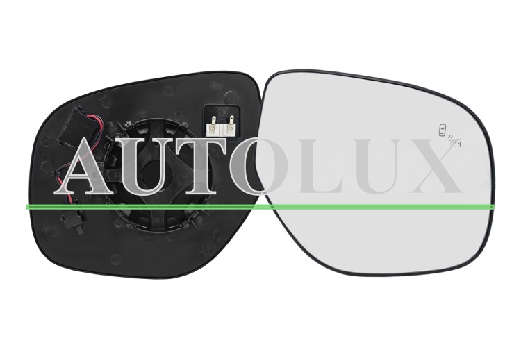Cristal espejo retrovisor mitsubishi outlander 2012-2015 modelo con piloto / con soporte redondo / termico / side assist / convexo / derecho.  Referencia OE:7632D038